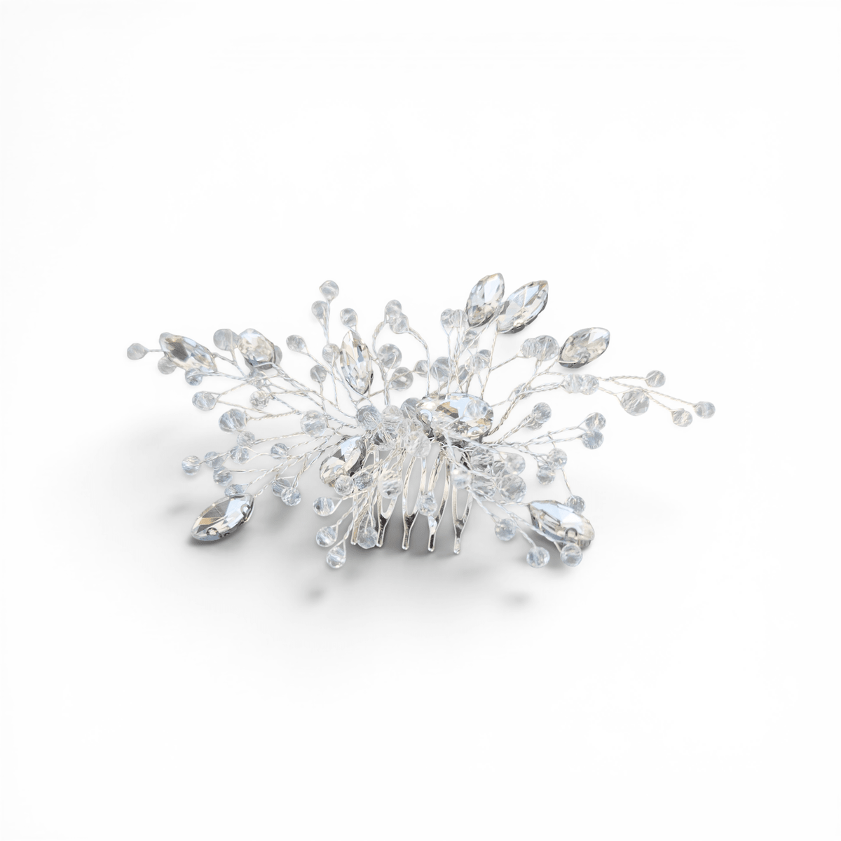 Crystal Blossom Hair Comb