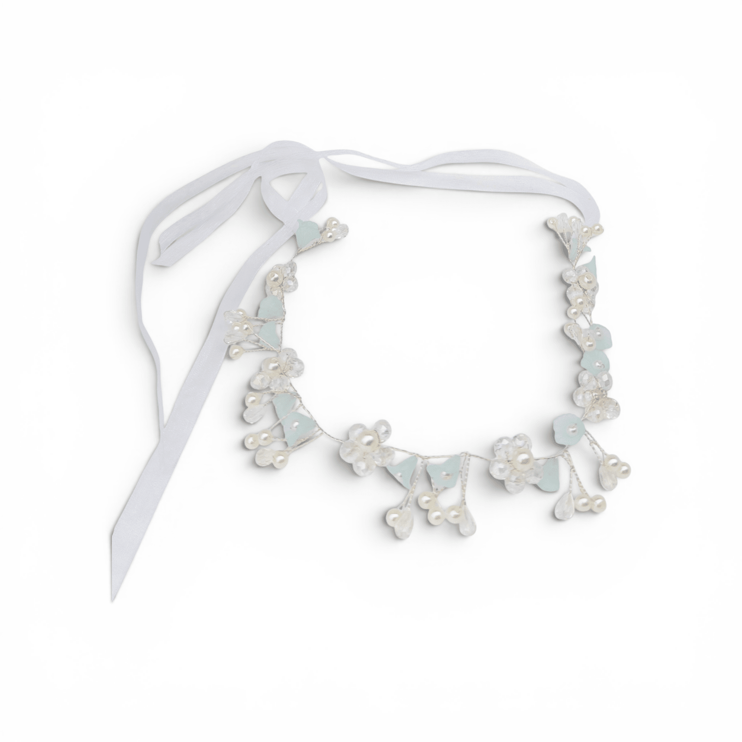Crystal & Pearl Buttercup Hair Garland