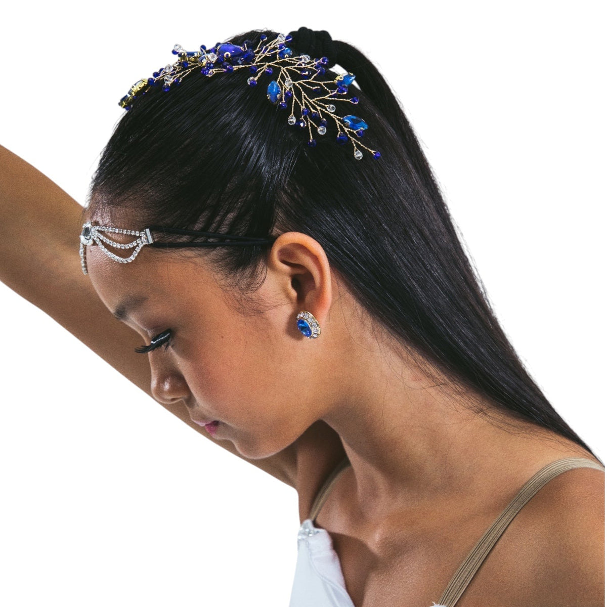 Crystal Blossom Hair Comb