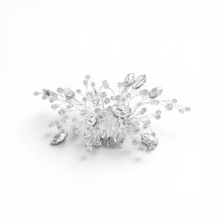 Crystal Blossom Hair Comb