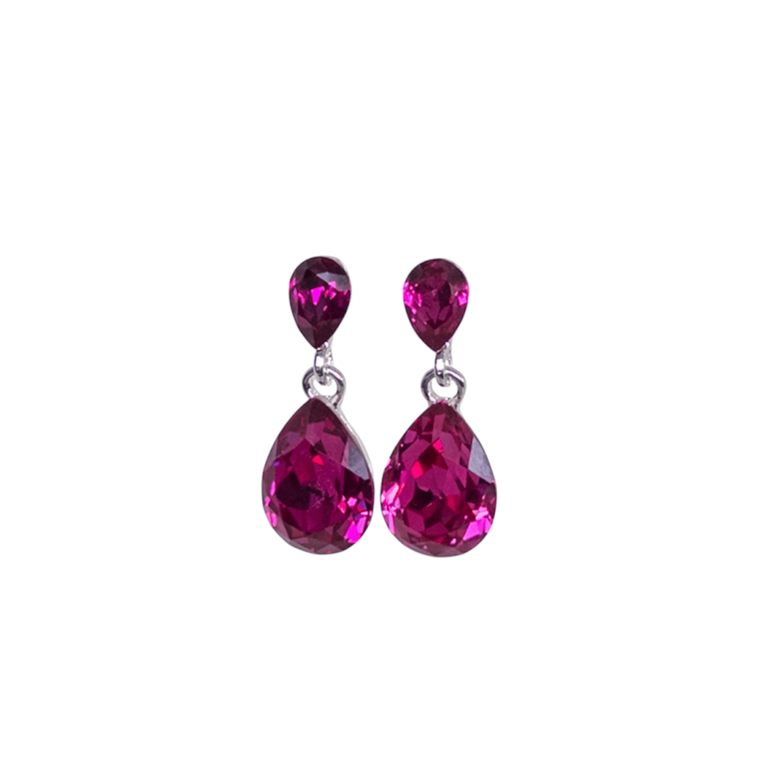 Crystal Duet Dangle Earrings