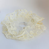 Pearl Chantilly Lace Scrunchie