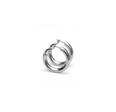 30mm Silver Plated Chunky Hoop Earrings