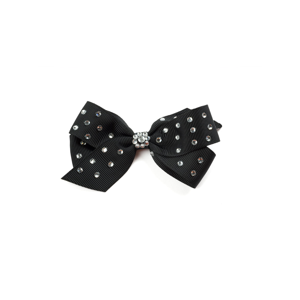 3" Rhinestone Studded Grosgrain Hair Bows
