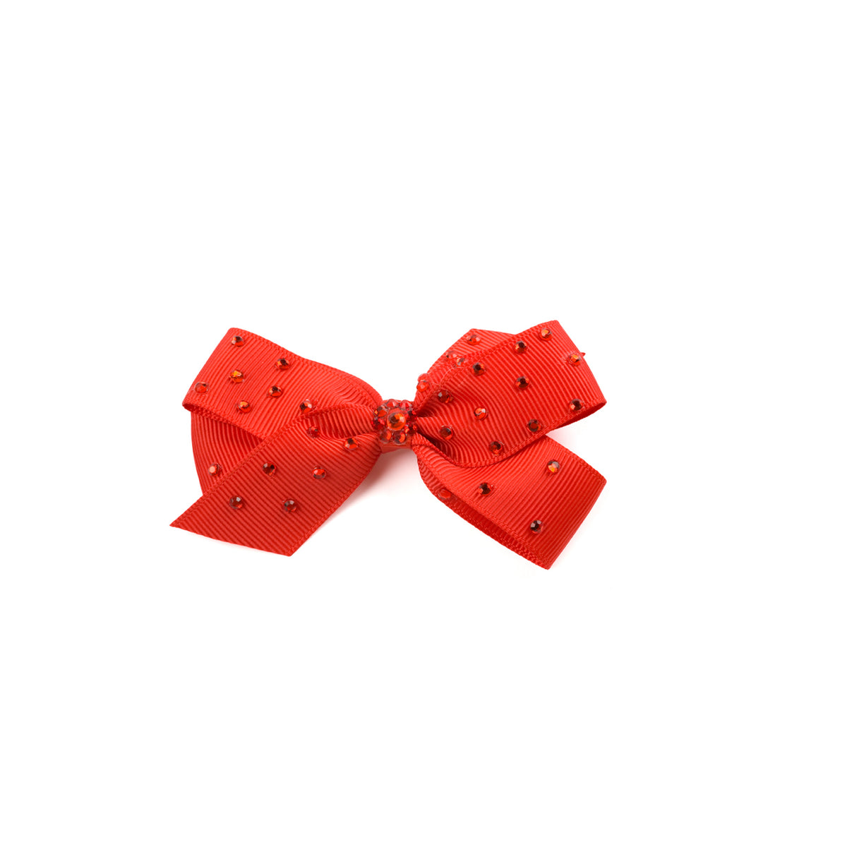 3" Rhinestone Studded Grosgrain Hair Bows
