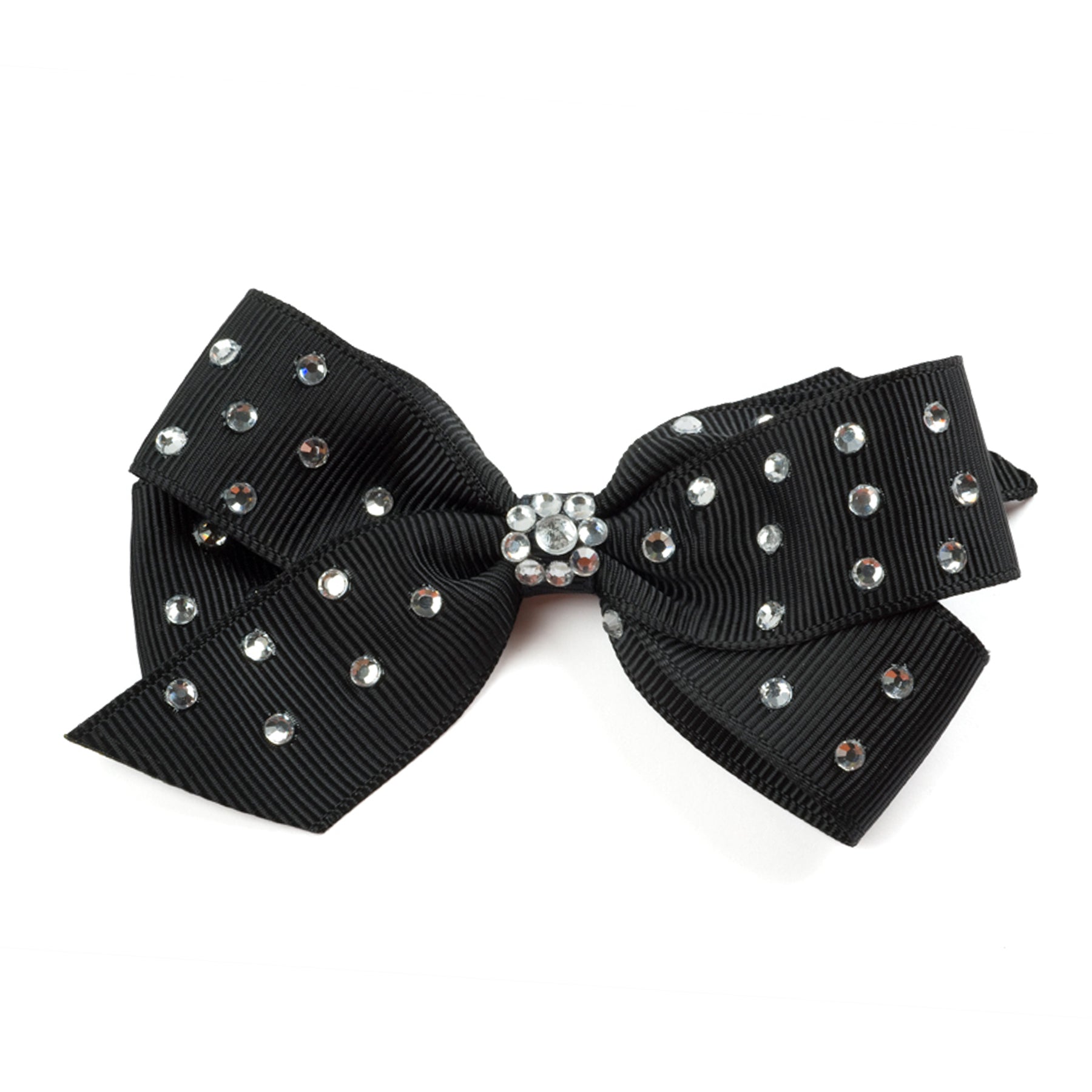 8" Rhinestone Studded Grosgrain Hair Bows