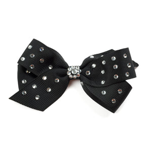 8" Rhinestone Studded Grosgrain Hair Bows