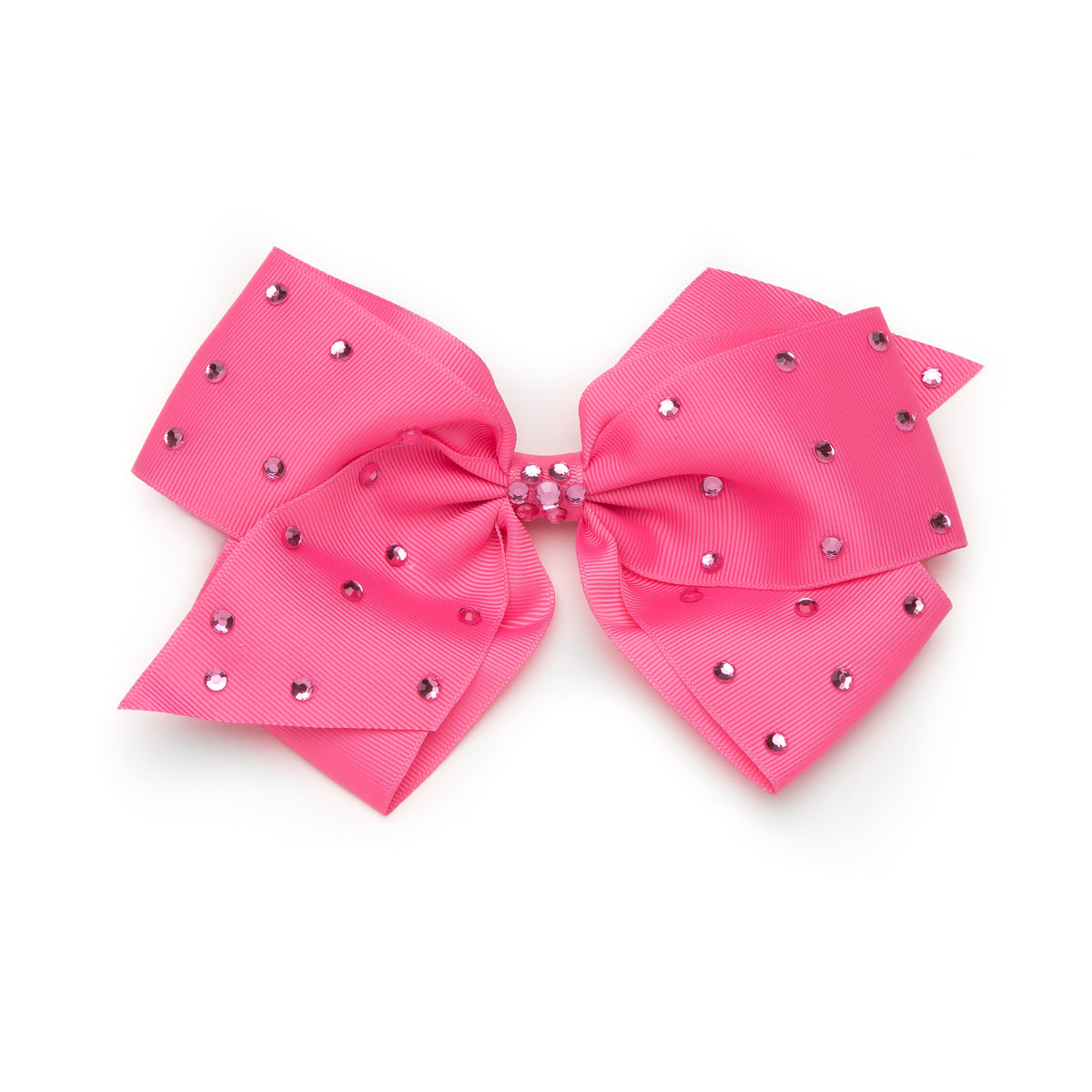 8" Rhinestone Studded Grosgrain Hair Bows
