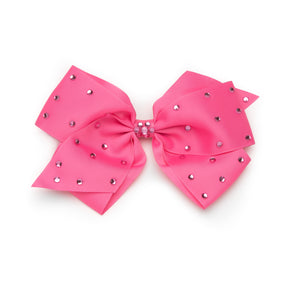 8" Rhinestone Studded Grosgrain Hair Bows