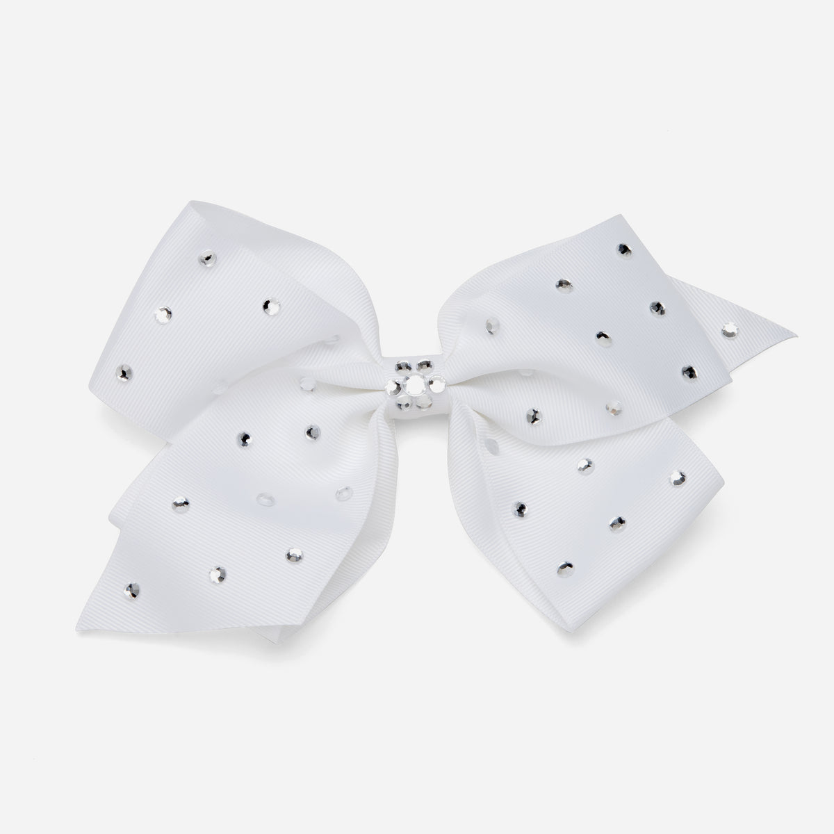 8" Rhinestone Studded Grosgrain Hair Bows