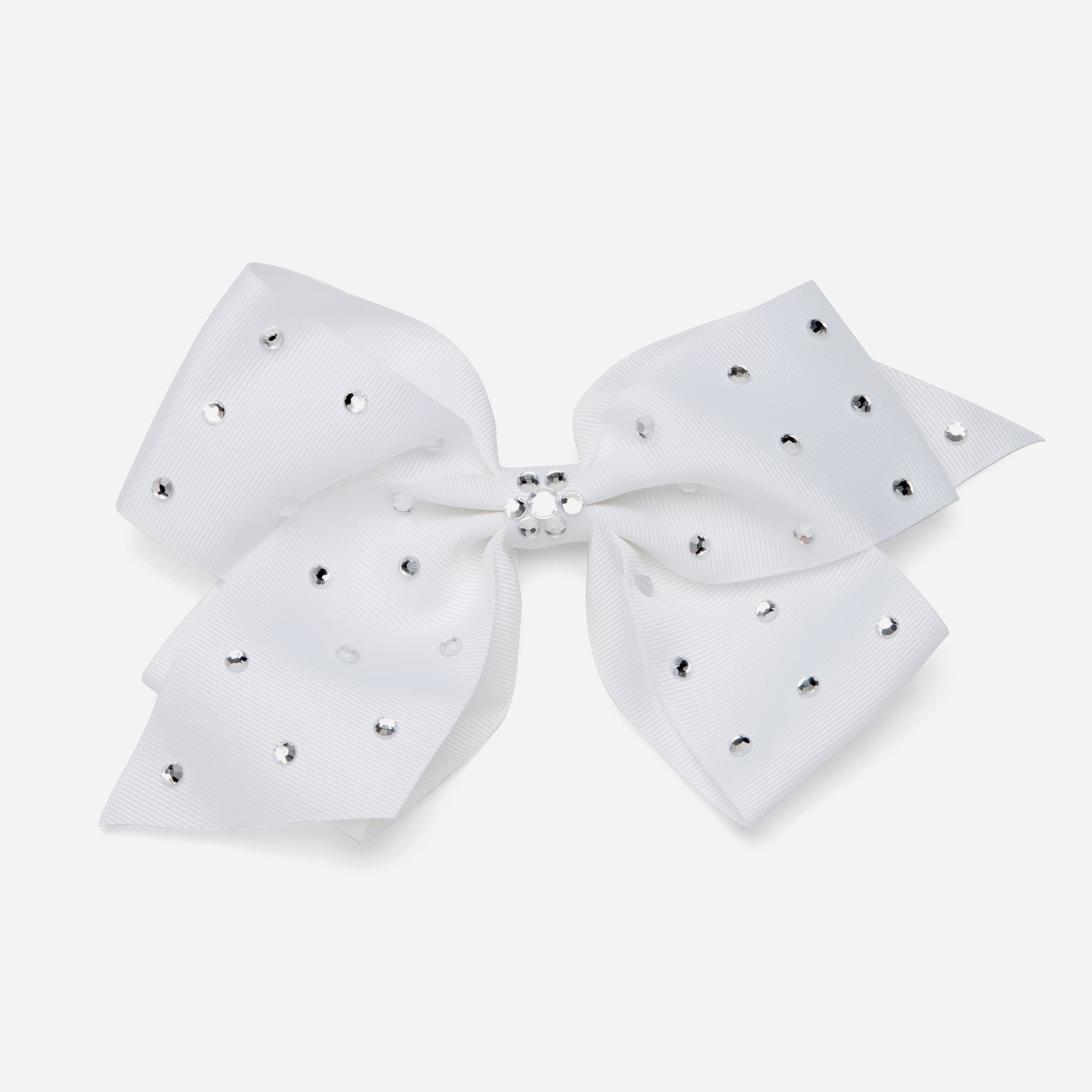 8" Rhinestone Studded Grosgrain Hair Bows