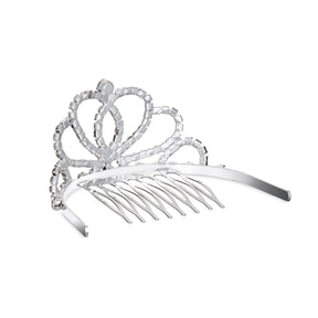 Tiara Hair Comb - Looping Heart