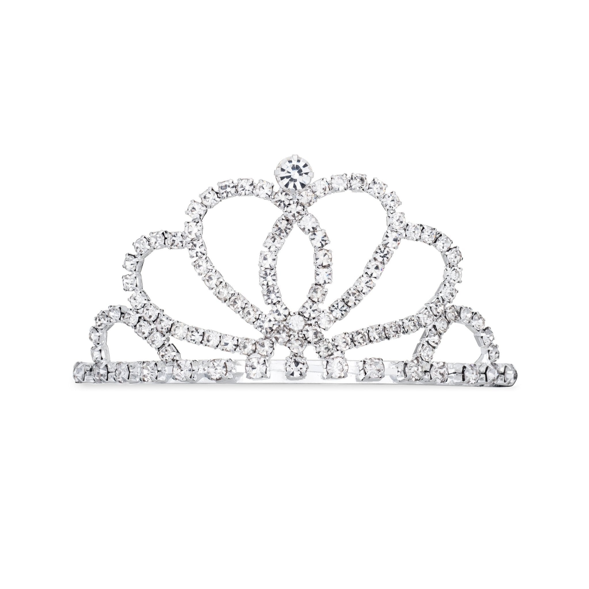 Tiara Hair Comb - Looping Heart