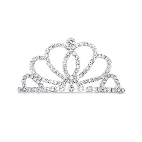 Tiara Hair Comb - Looping Heart