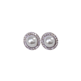 15mm Pearl Crown Earrings
