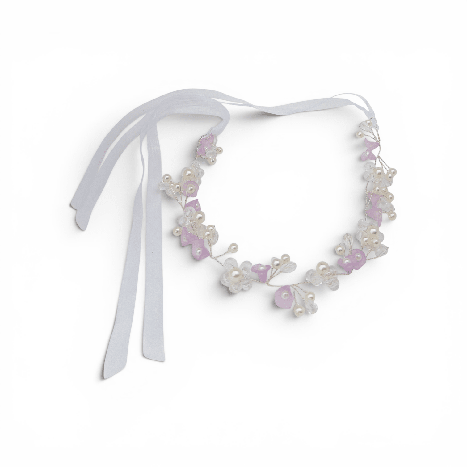 Crystal & Pearl Buttercup Hair Garland