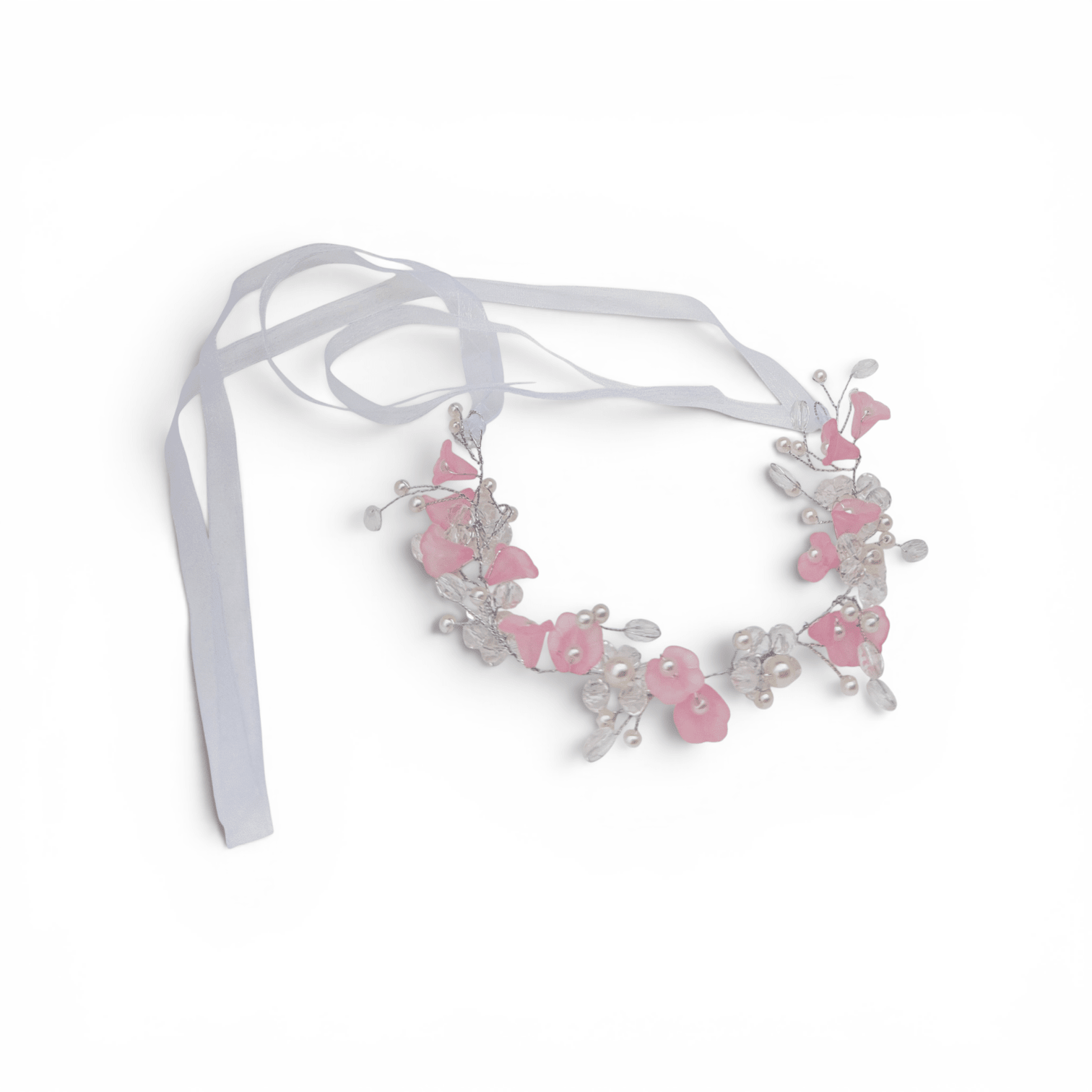 Crystal & Pearl Buttercup Hair Garland