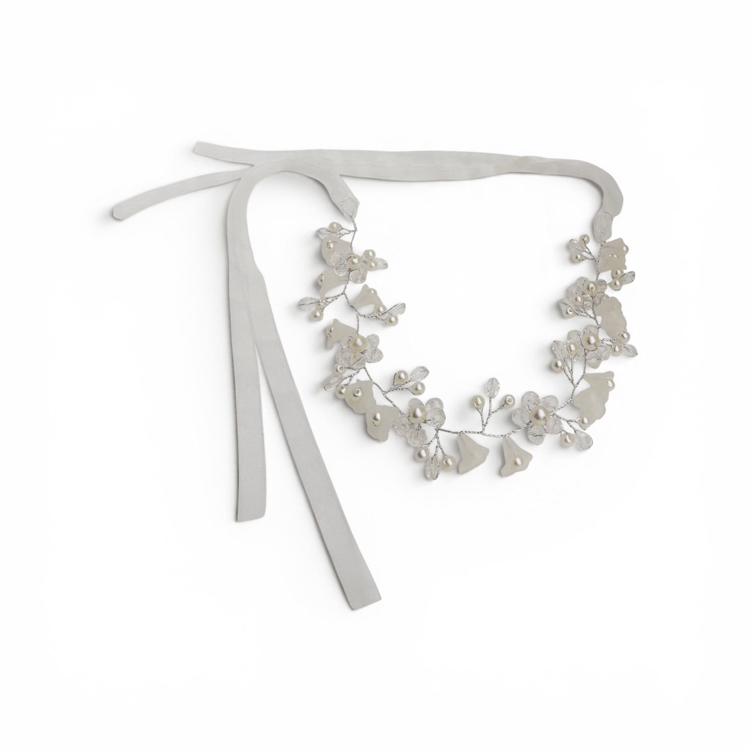 Crystal & Pearl Buttercup Hair Garland