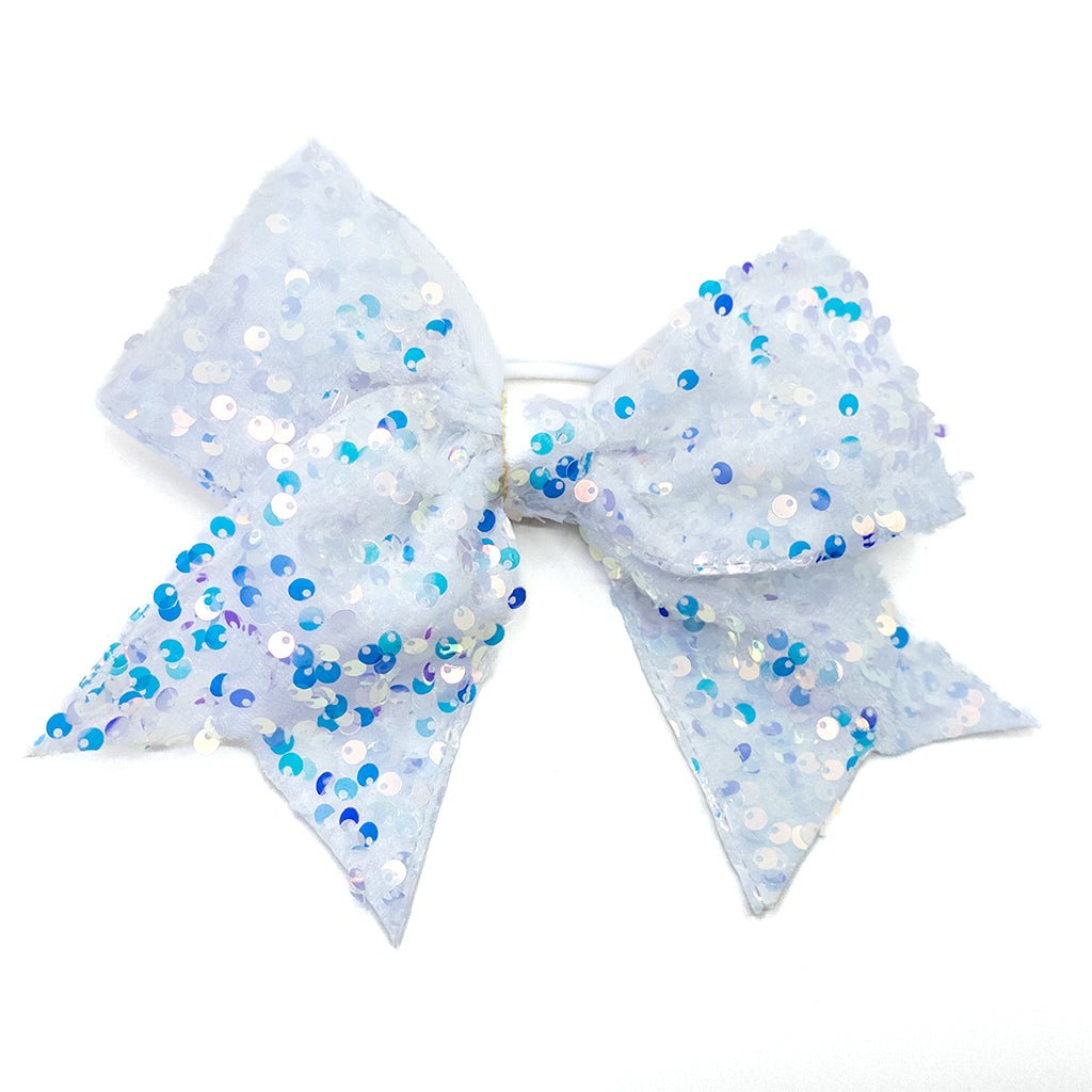 8" Sparkle Sequin Hair Bows