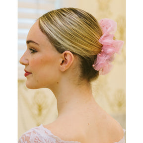 Pearl & Tulle Grande' Hair Scrunchie