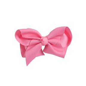 4 Inch Grosgrain Ribbon Hair Bow w/ French clip