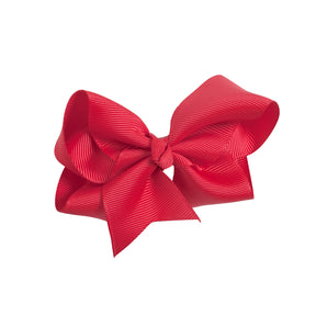 4 Inch Grosgrain Ribbon Hair Bow w/ French clip