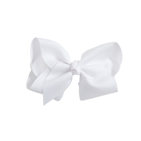 4 Inch Grosgrain Ribbon Hair Bow w/ French clip