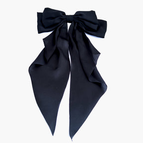 8" Satin Long Tail Bows; Silk Bow for Hair, Bow Bun Bow, Jojo Siwa Bow, Hair Bow Clips, Oversized Hair Bow, Hair Bows Elegant, Ballet Bow