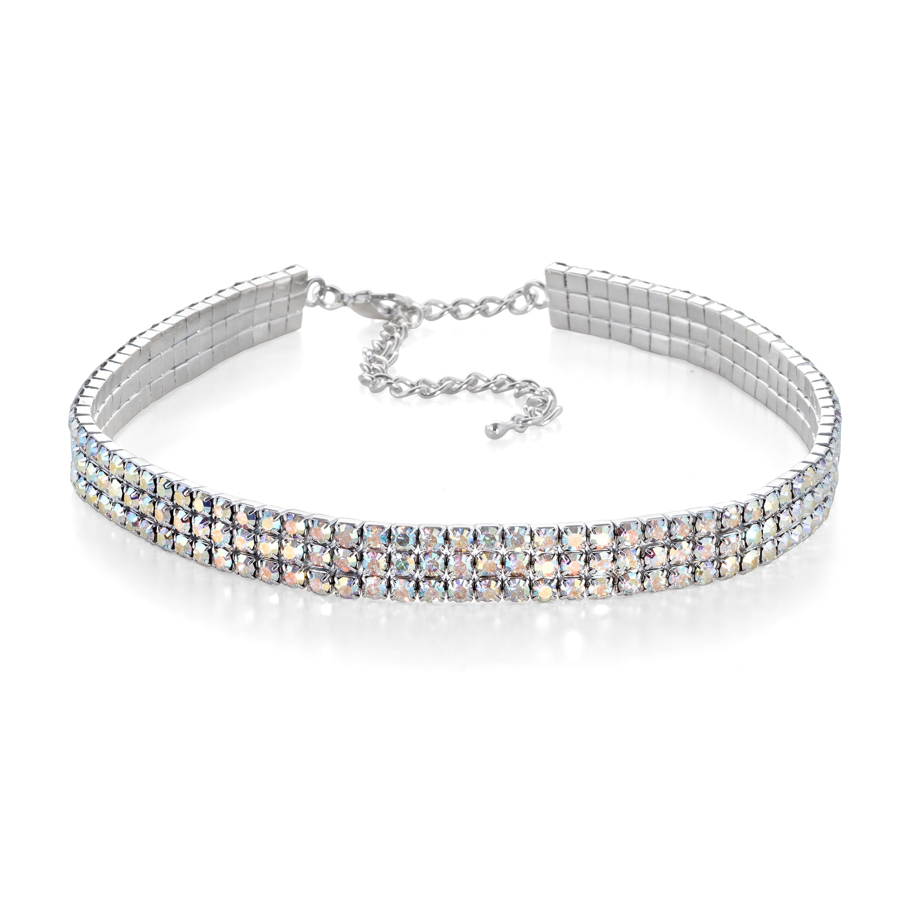 3 Row Flexi-Choker with extender chain (xsmall)